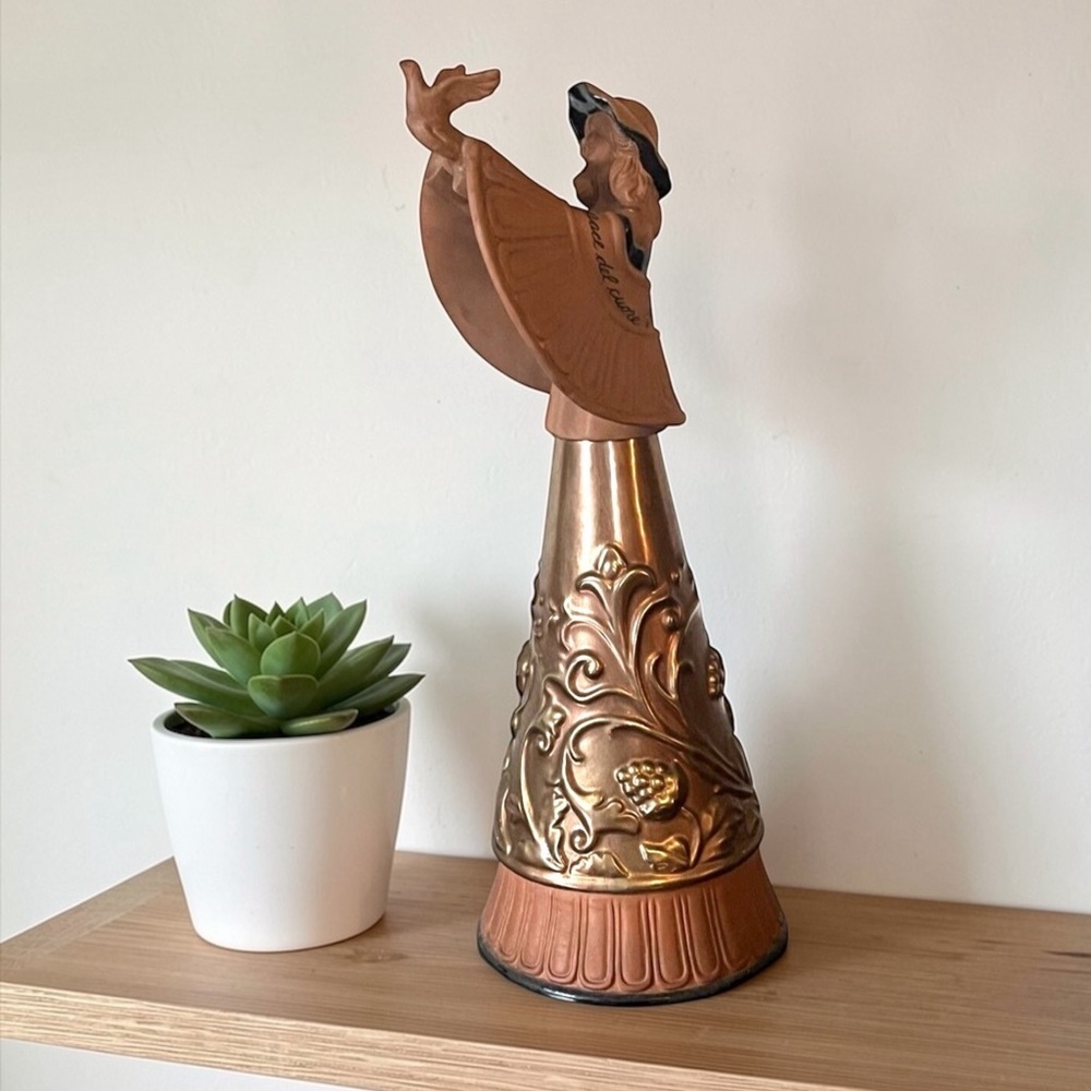 RARE TerraCopper 16" Figurine by Artist Kim Lawrence "A HEART AT PEACE" #114769